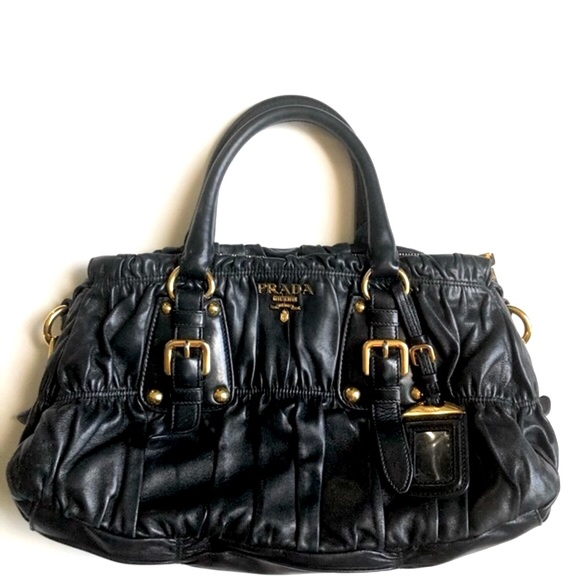 Authentic💖Prada Nappa Gaufre Handle Bag - Picture 10 of 10